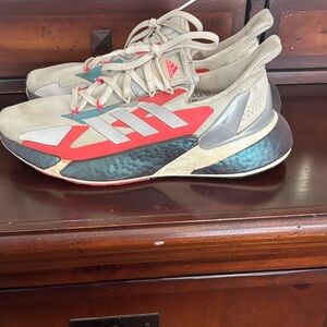 Adidas Men's Red and Gray Athletic Shoes